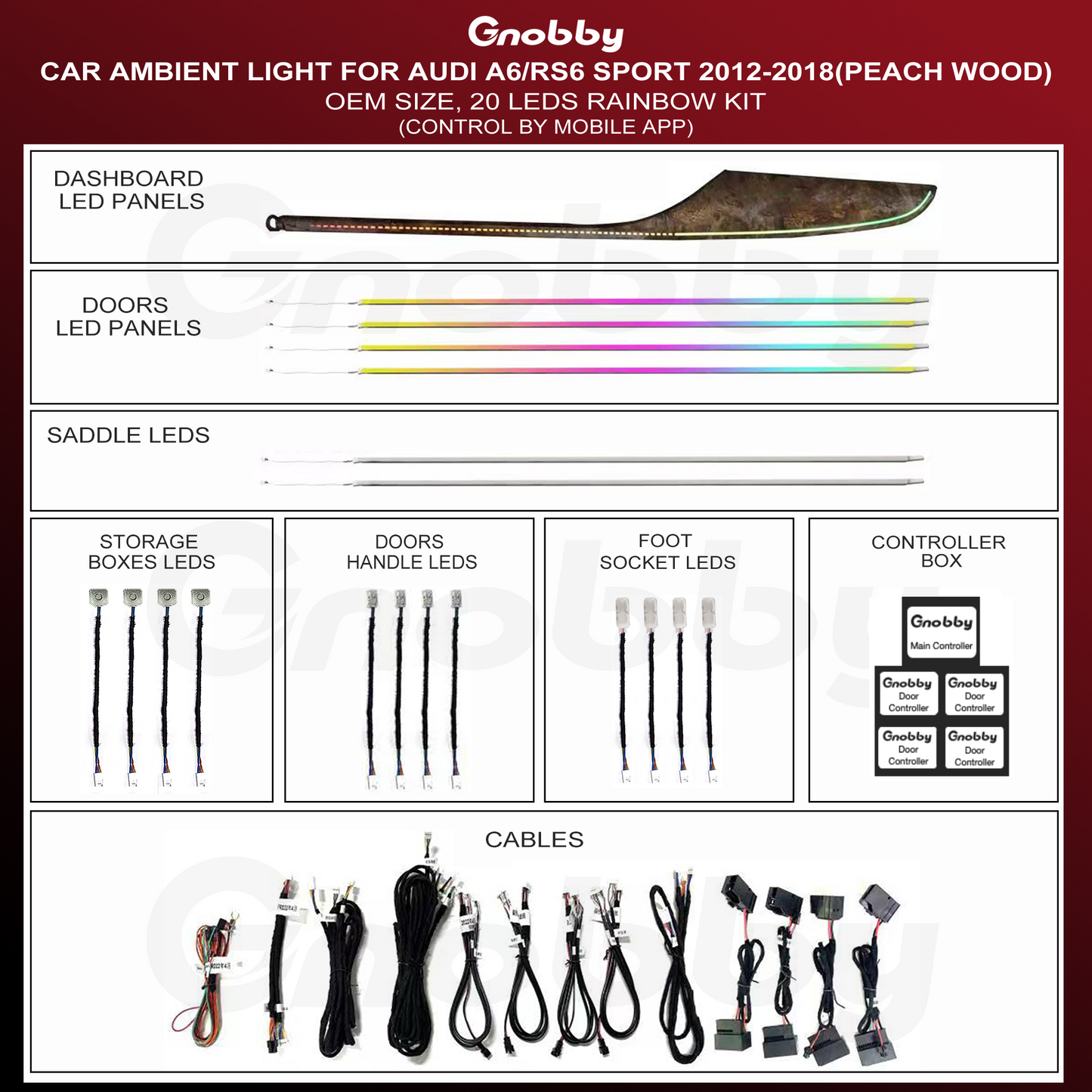 AUDI A6 RS6 2012-2018 Ambient Lighting | Rainbow Kit