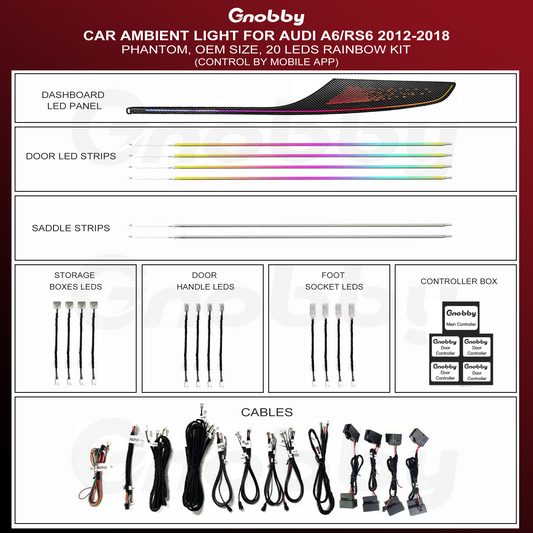 AUDI A6 RS6 2012-2018 Ambient Lighting | Rainbow Kit