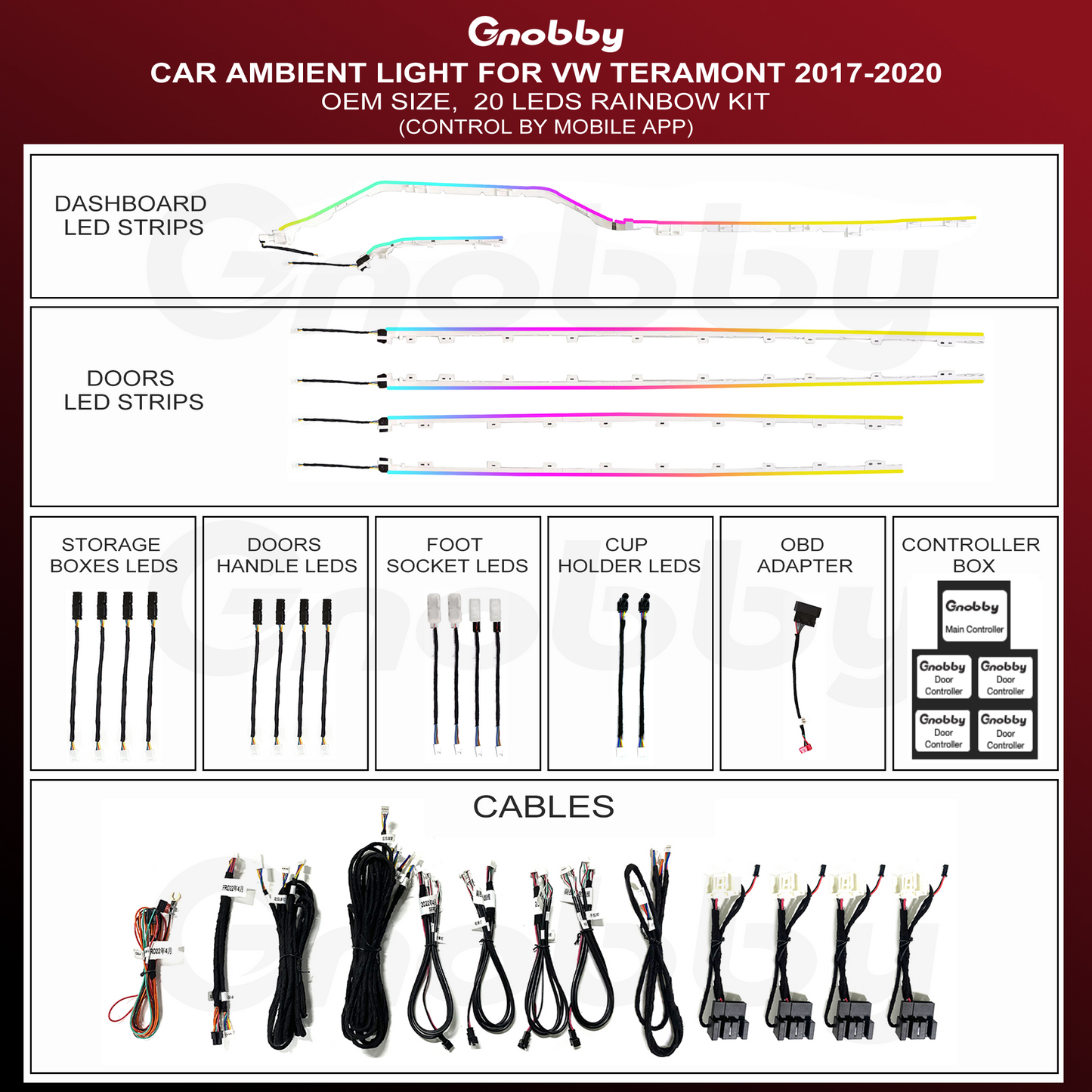 VW Teramont 2017-2020 Ambient Lighting Kit