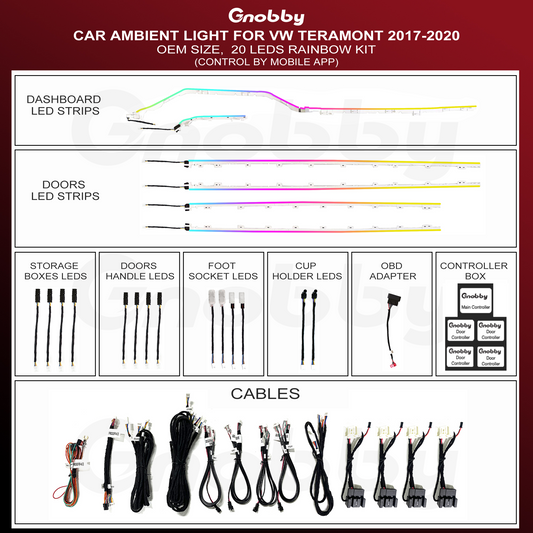 VW Teramont 2017-2020 Ambient Lighting Kit