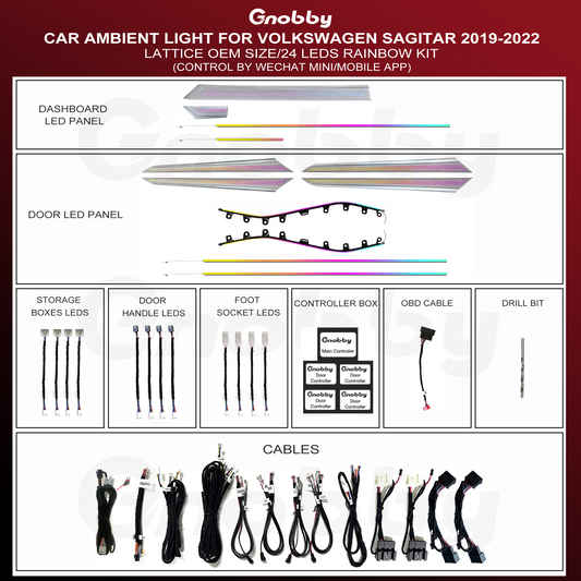 VW Sagitar 2019-2022 Ambient Lightings Kit