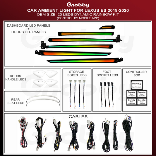 Lexus ES 2018-2020 Ambient Lighting Retrofit Kit