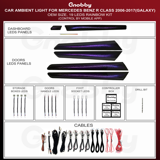 BENZ R Class W251 Ambient Lighting-19 LEDs | OEM Style