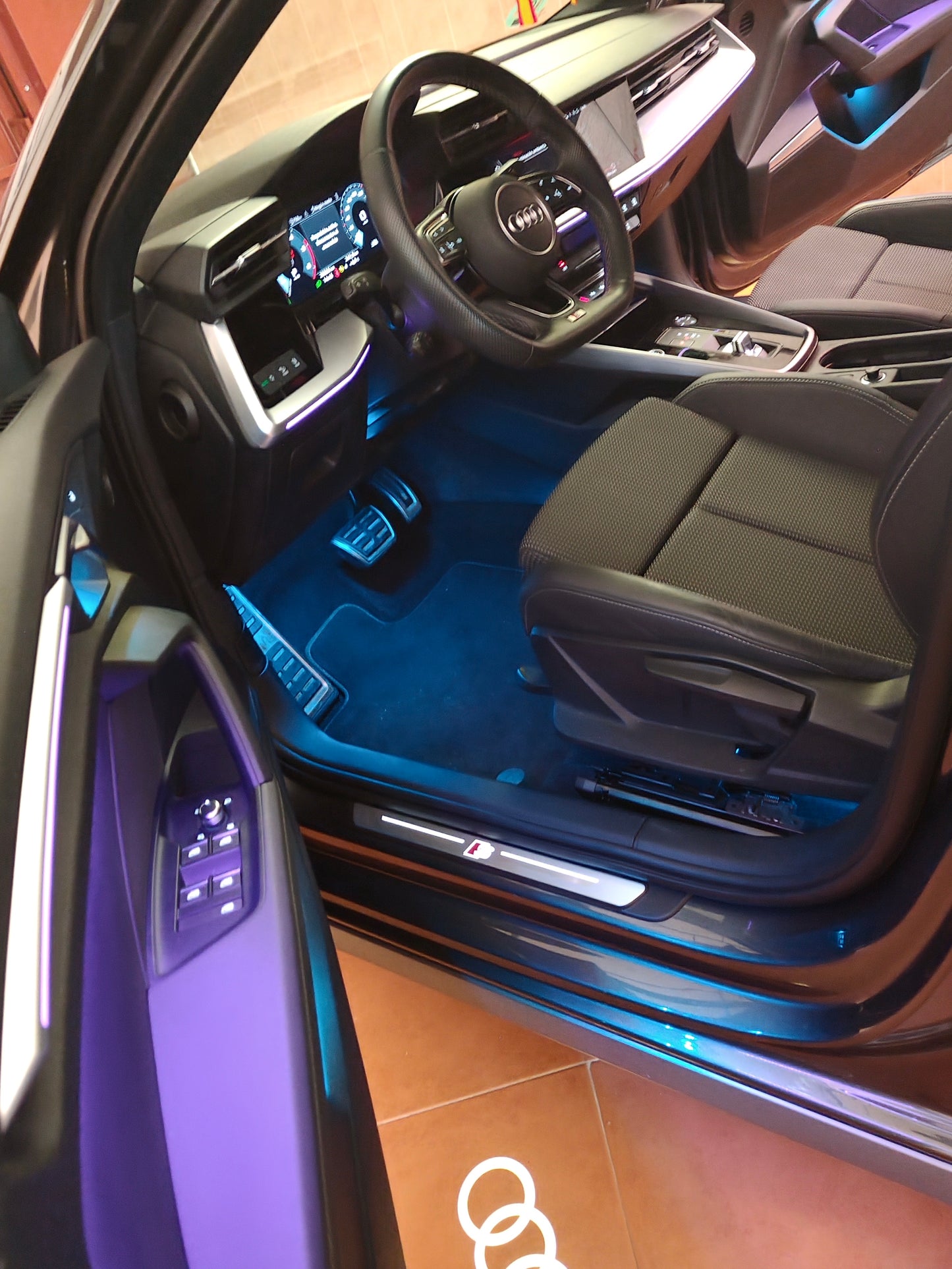 AUDI A3 2021-2024 Ambient Lighting Retrofit Kit | Laser engraving Style | OEM Size