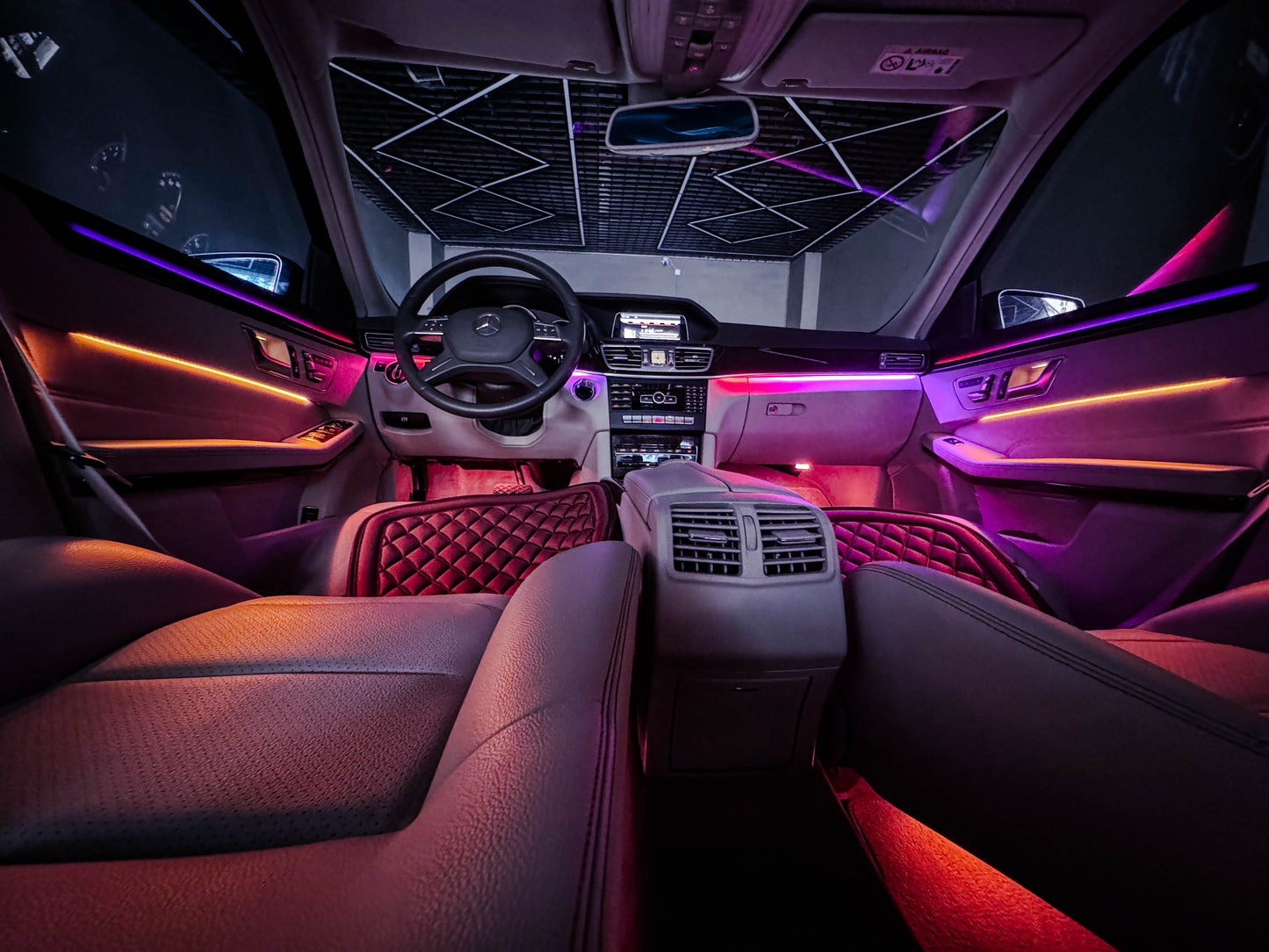 BENZ E Class W212 2010-2015 Ambient Lighting Retrofit Kit | Dynamic&Galaxy Style