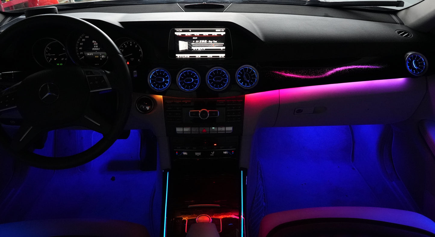 BENZ E Class W212 2010-2015 Ambient Lighting Retrofit Kit | Dynamic&Galaxy Style