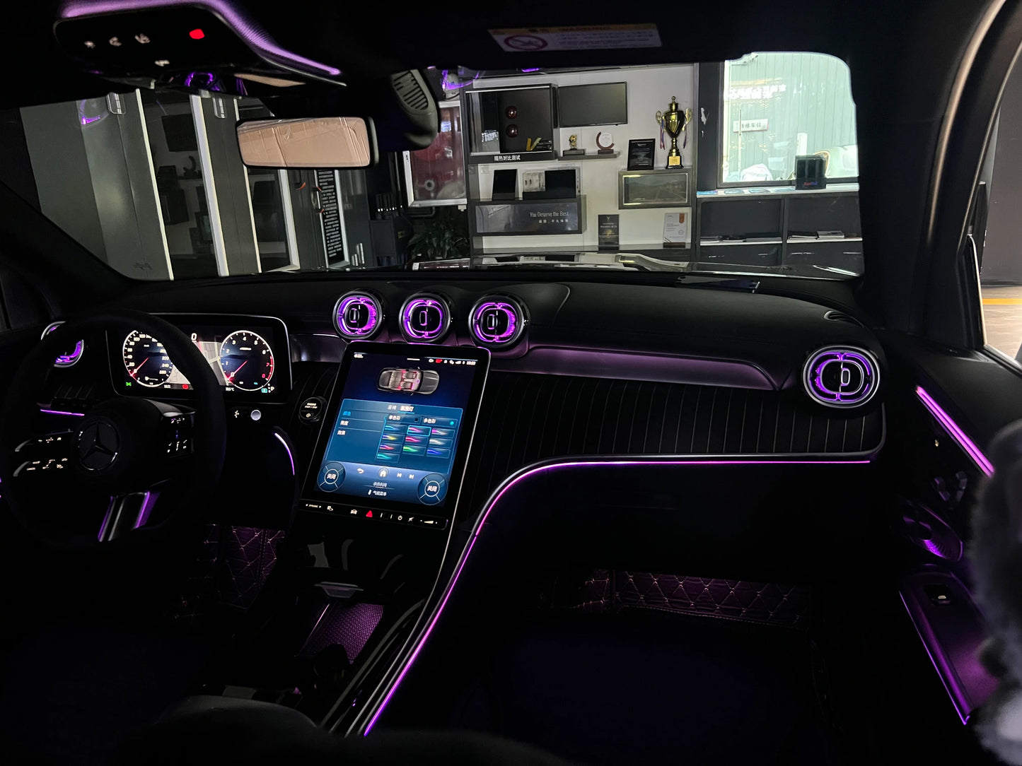 BENZ GLC W254 X254 Ambient Lighting Retrofit Kit - 6 Sets | 64 RGB color | OEM Style